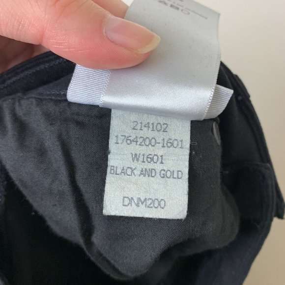 Paige Verdugo Ankle black gold glitter jeans 27 - Picture 7 of 7